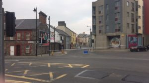 Connolly Street in Sligo Town cordoned off