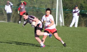 Elaine O Reilly getting the better of Caoileann Conway