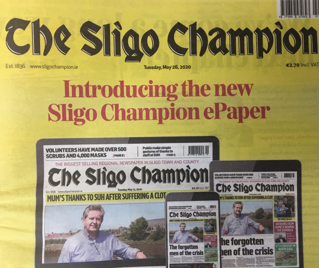 springe skepsis ebbe tidevand Sligo Champion launches new ePaper - Ocean FM