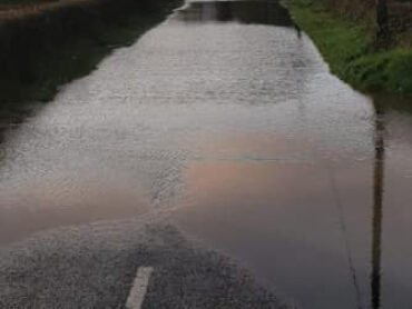 Second Sea Road at Gibraltar closed due to flooding