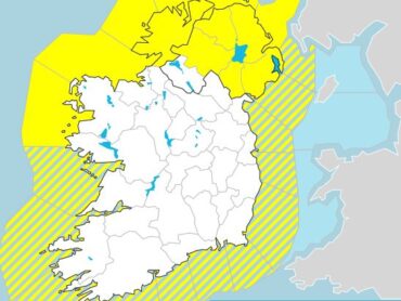 Status Yellow Weather Warning issued for Donegal overnight