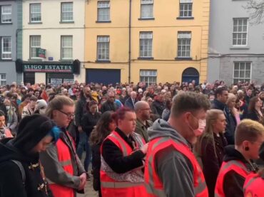 VIDEO: Hundreds attend vigil at Sligo Town Hall