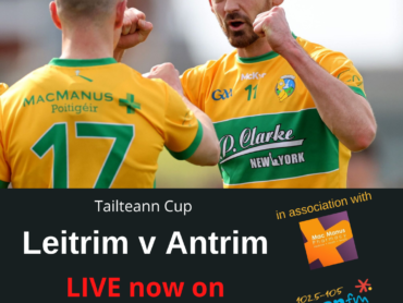 Listen live: Leitrim v Antrim