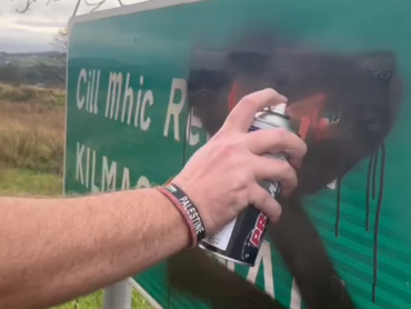 Councillor defends spray painting to remove racist graffiti in Donegal