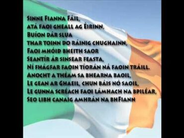 Should we all know the words of Amhran Na Bhfiann?