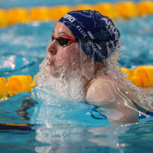 Cora Rooney competes at European Junior Swimming Championships