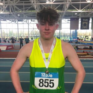Bronze medal for North Leitrim AC's Luke Fitzmaurice at National Indoors