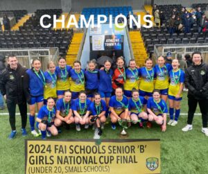 St Claire's celebrate national soccer title
